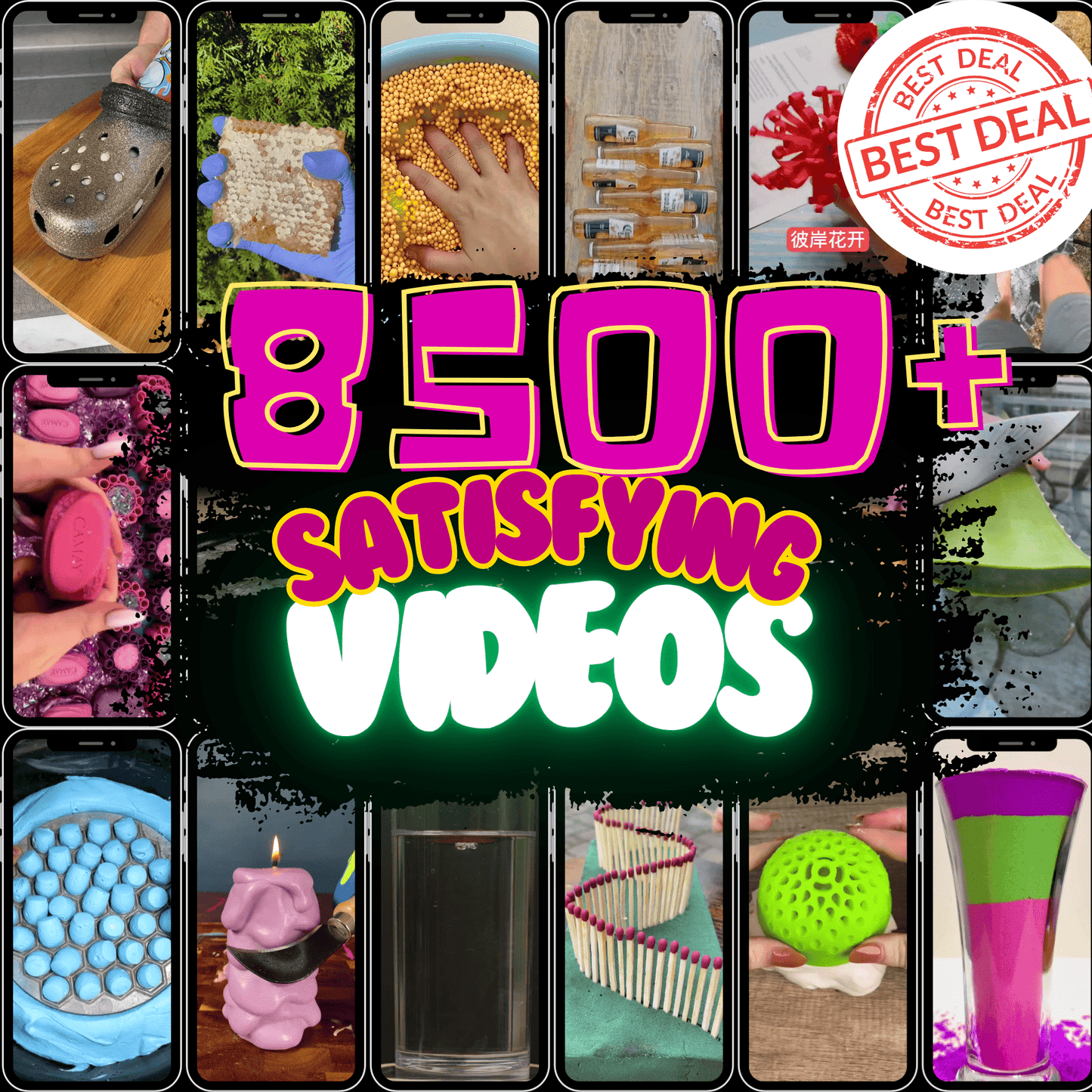 8,500+ Satisfying/ASMR Viral Reels/Tiktok/Shorts Slime Viral Videos - Mindshift Masterz