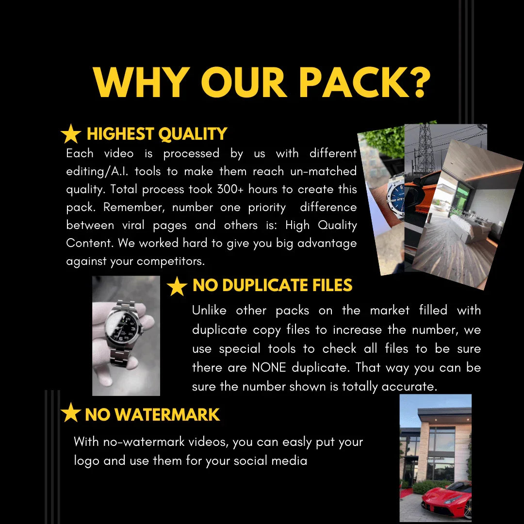 3000+ Luxury Motivational Pre - Edited High Quality Videos for TikTok, Instagram, YouTube | Luxury Watches, Sports Cars & Homes - Mindshift Masterz