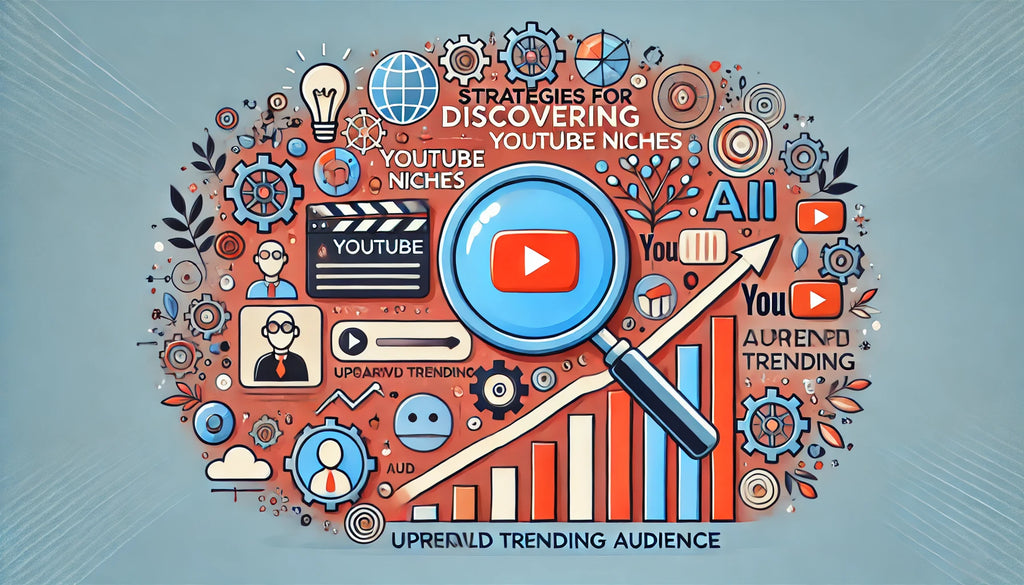An infographic showcasing strategies for discovering YouTube niches